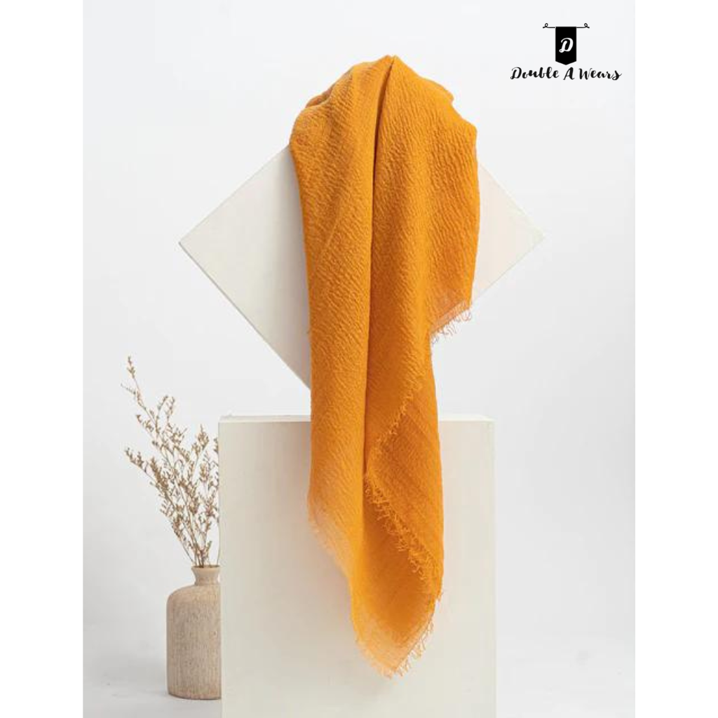 Crimps Hijab - Gold