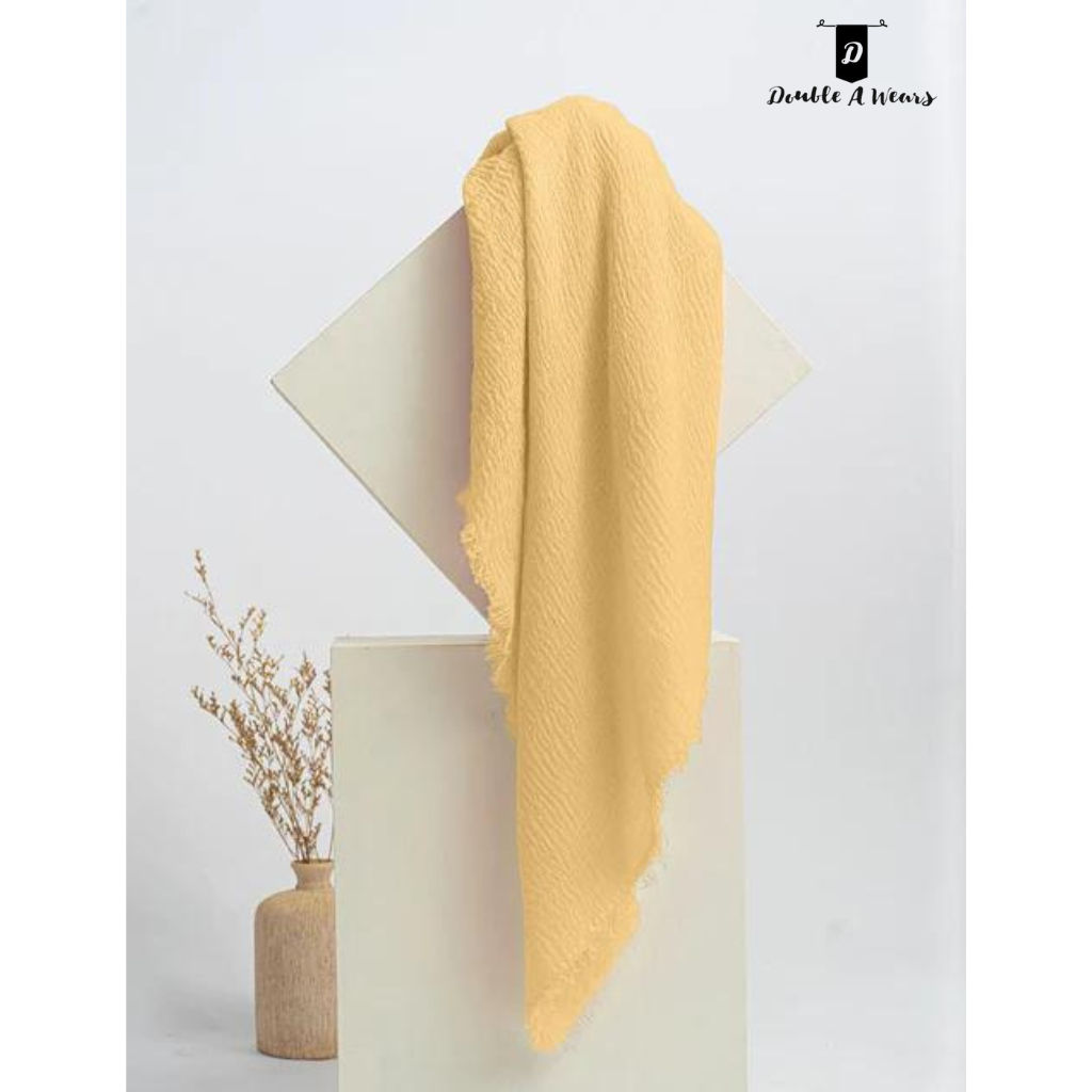 Crimps Hijab - Lemon