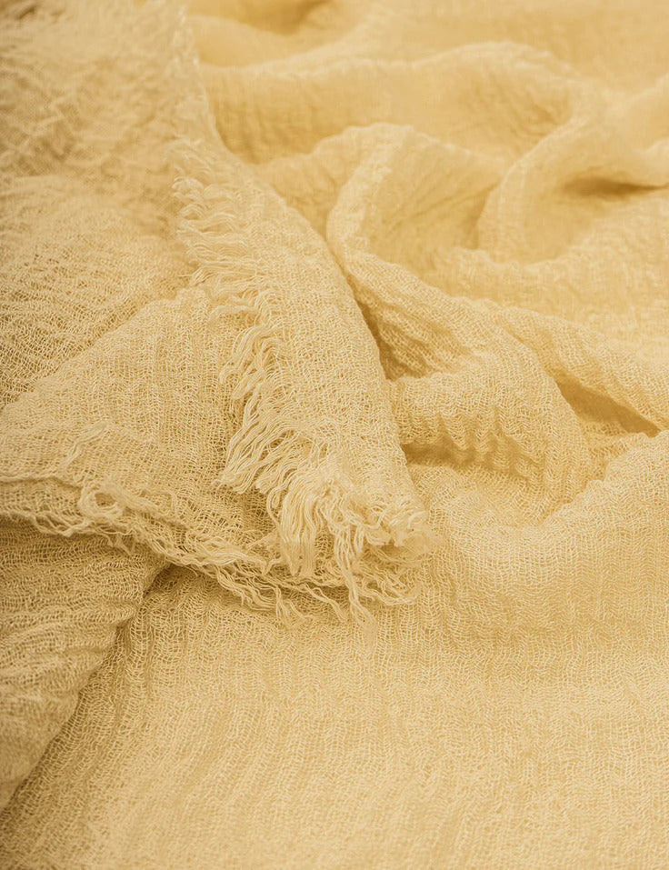 Crimps Hijab - Lemon