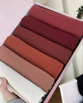 Pack of 6 HIJABS BUNDLE (Rosewood Velvet)