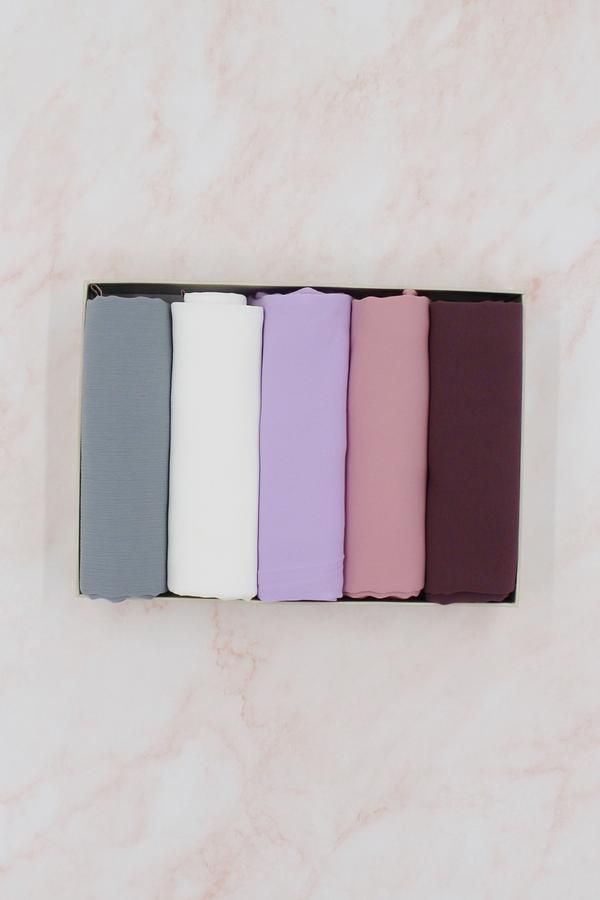 Pack of 5 HIJABS BUNDLE (Rainbow)