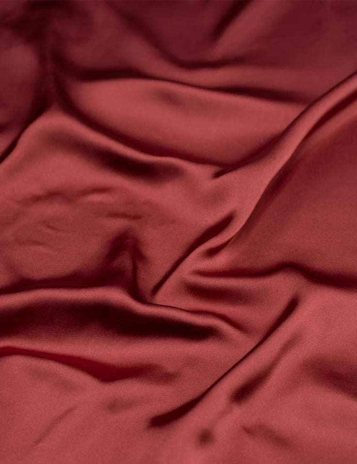 Stain Silk Hijab/Stoler - Rosewood