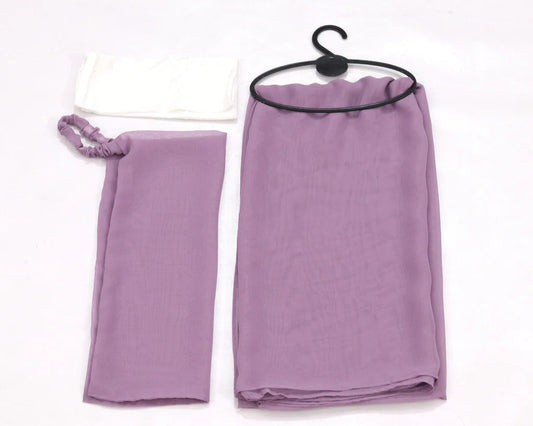 Georgette Hijab & Niqab Kit - Lavender