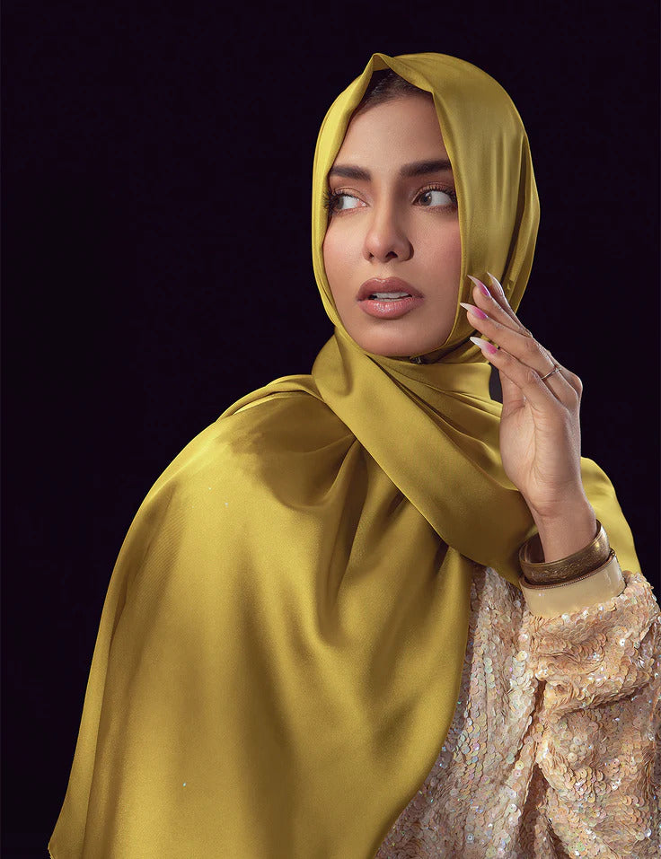 Stain Silk Hijab/Stoler - Deepolive