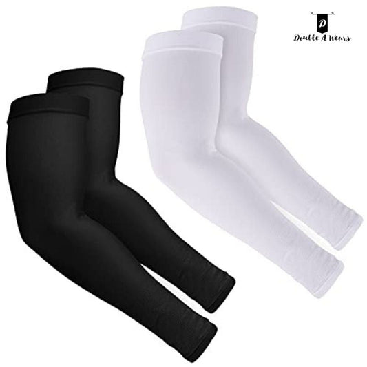Black And White Premium Unisex Stretchable Arm Sleeves