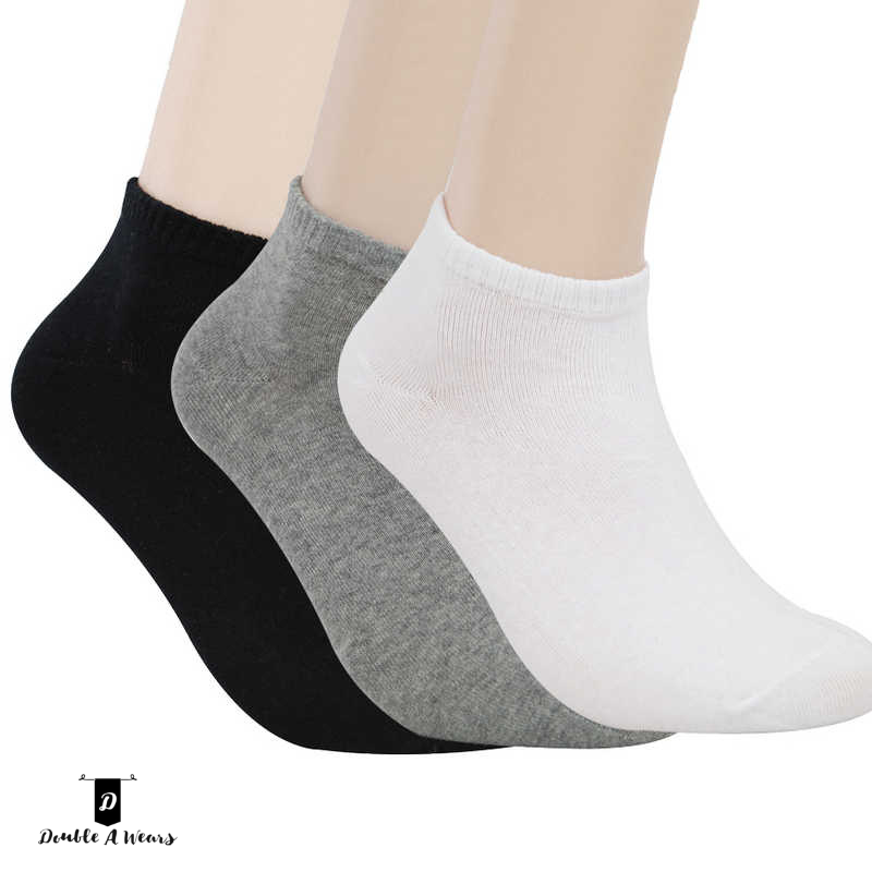 Pack of 3 Ankle Socks For Unisex - Summer